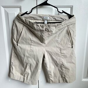 Izod Women's Beige Bermuda Shorts